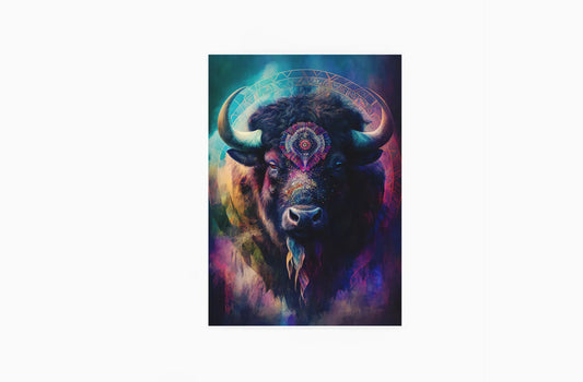 [Poster] Krafttier Bison - "Die Kraft der Prärie" - Poster 3:4