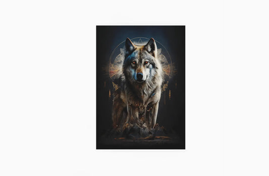 Krafttier Wolf - "Deine Stärke und Führung entdecken" - Canvas 3:4